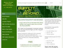Tablet Screenshot of buffettandbeyond.com